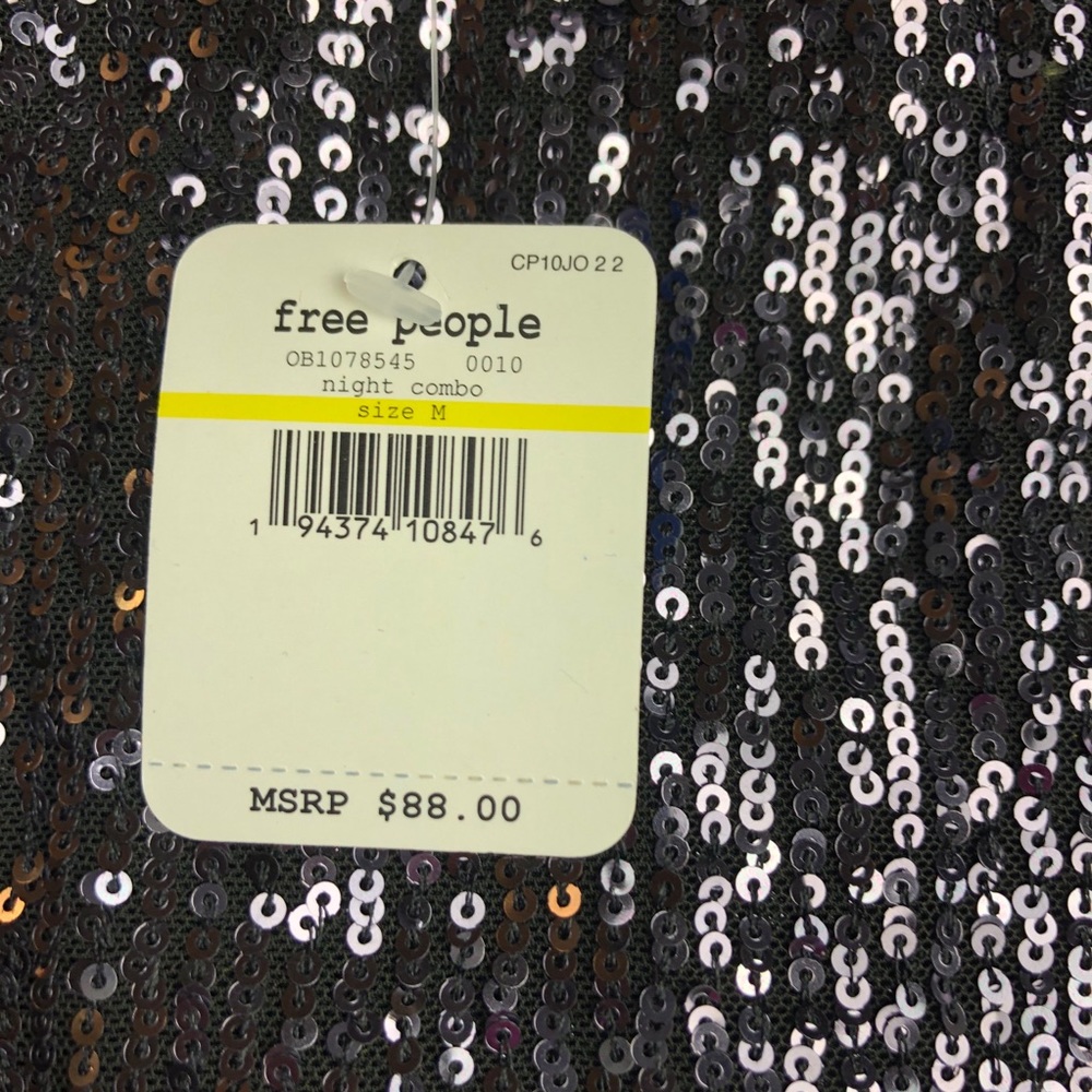 FREE PEOPLE Intimately Gold Rush Mini Dress $88 - Picture 4 of 6